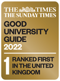 Good
                University Guide 2022 - Ranked first in the United
                Kingdom