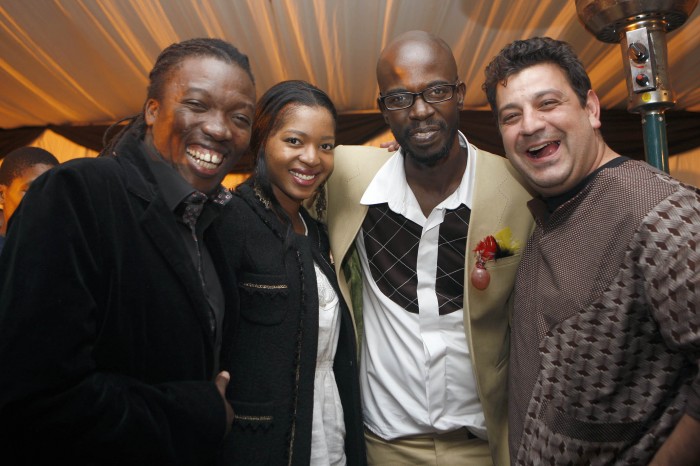 Wedding DJ Black Coffee and His Wife Images