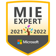 Microsoft Innovative Educator Expert 2021-2022