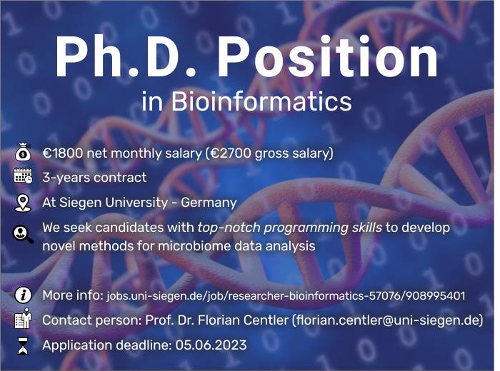Open PhD position