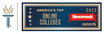 Wake Tech logo with banner saying "America's Top ONline Colleges, 2022 Newsweek"