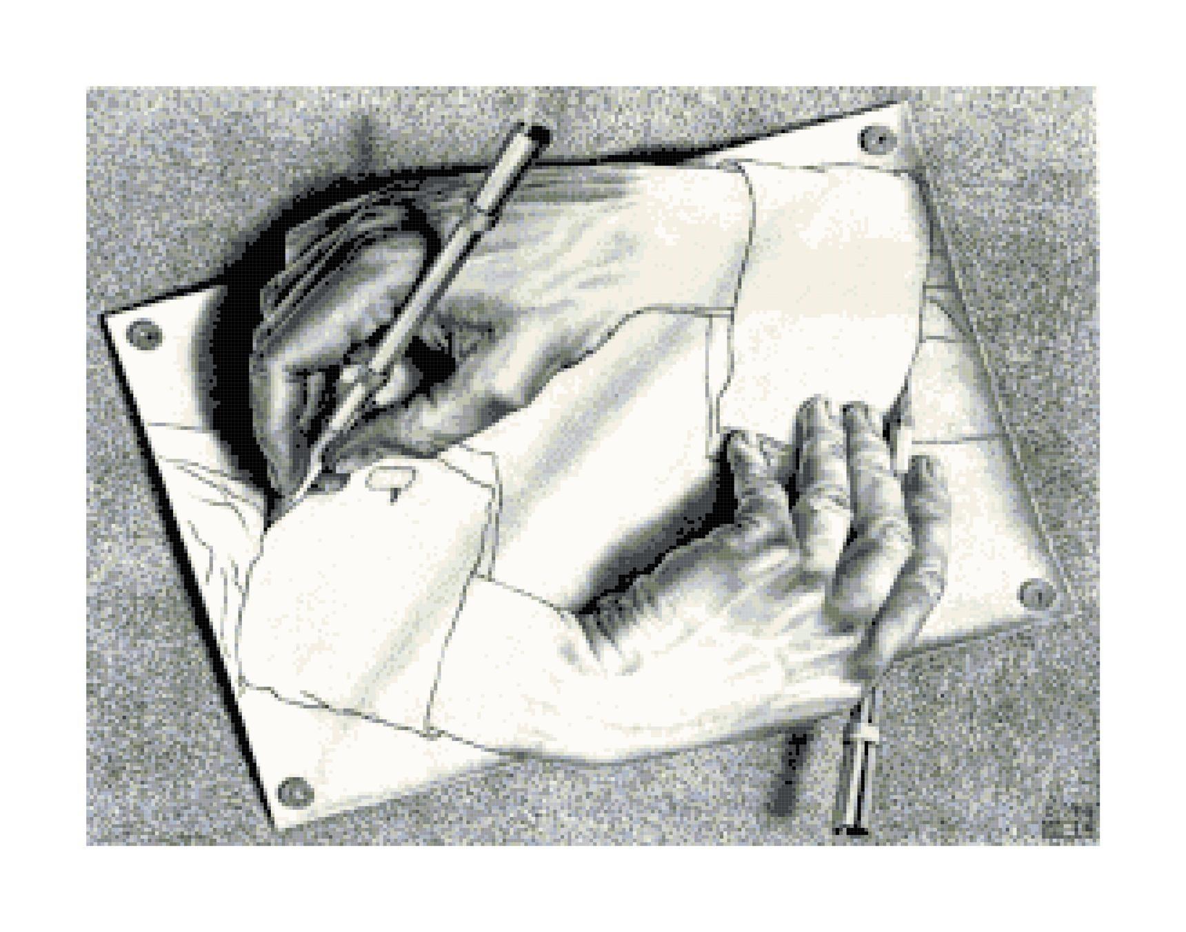Escher hands drawing hands.jpg