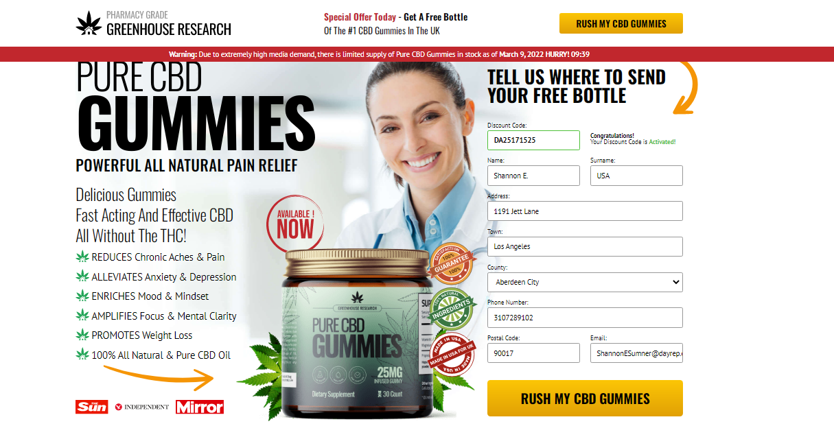 Greenhouse Research Pure CBD Gummies (WARNING!) Is Scam Or Trusted? Read  More!