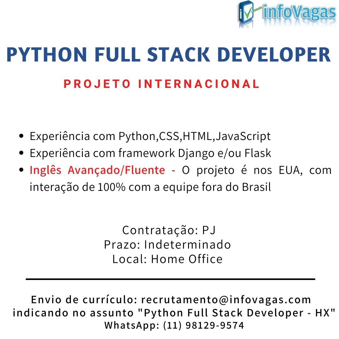 [Infovagas] Python FullStack Developer.jpg