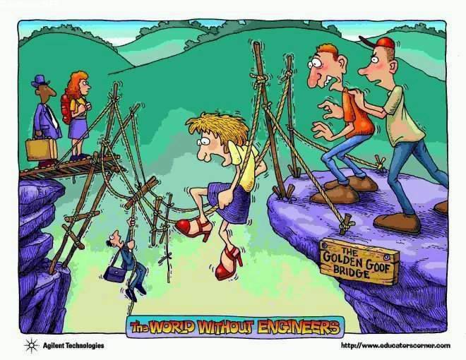 World without Engineers: funny cartoons