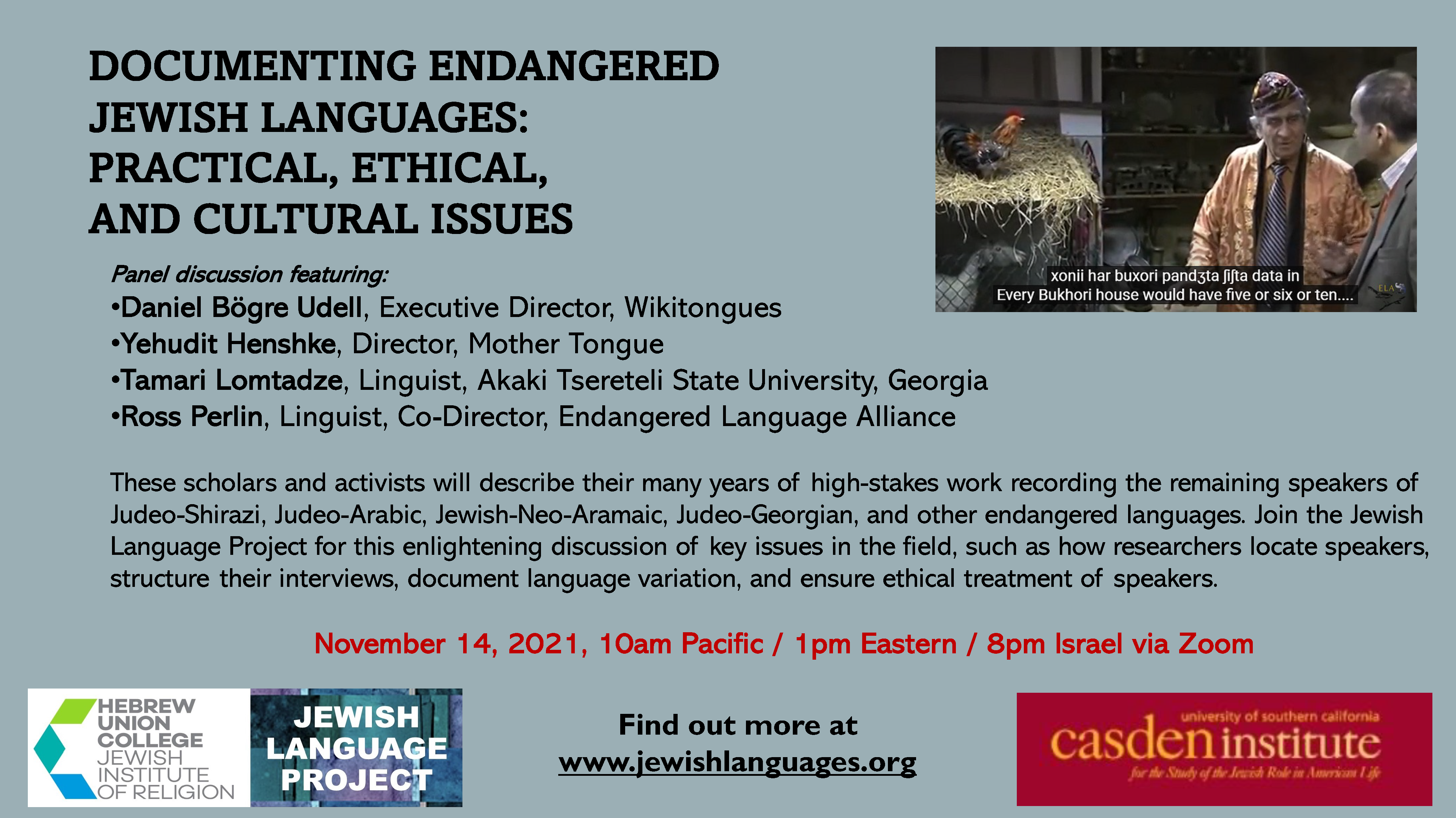 November 14 JLP Panel on Documenting Jewish Langs.png