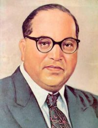 The chairman of the constitution drafting committee — B. R. Ambedkar