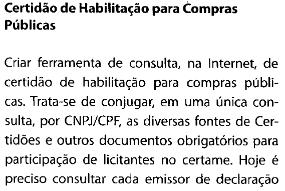 Consulta unificada de certidões: Inidôneos TCU, CEIS e CNEP CGU e CNIA CNJ.