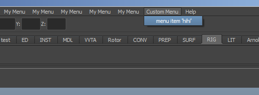 Adding a custom menu via a Maya Module