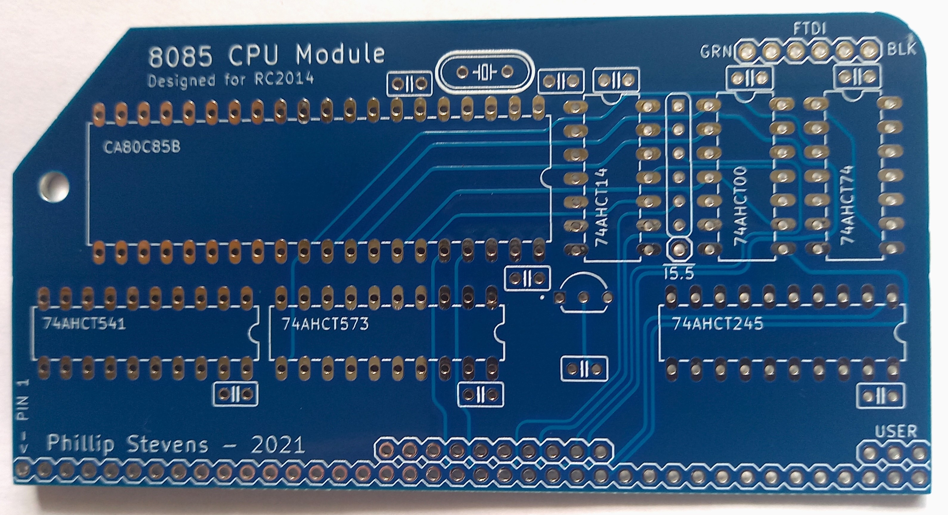 New 8085 CPU Module designed for RC2014