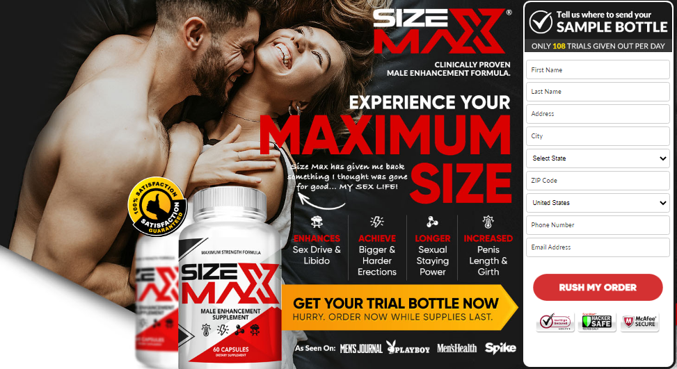 Size Max Male Enhancement Reviews - Is it Legit and Worth Buying?