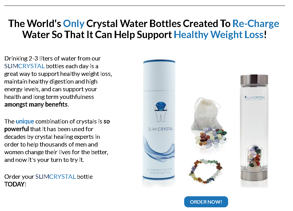 SlimCrystal Water Bottle Review & Buy SlimCrystal On Its Official Site.