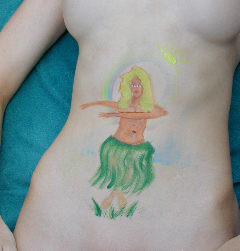 A little picnic & body painting gig @ nudist colony