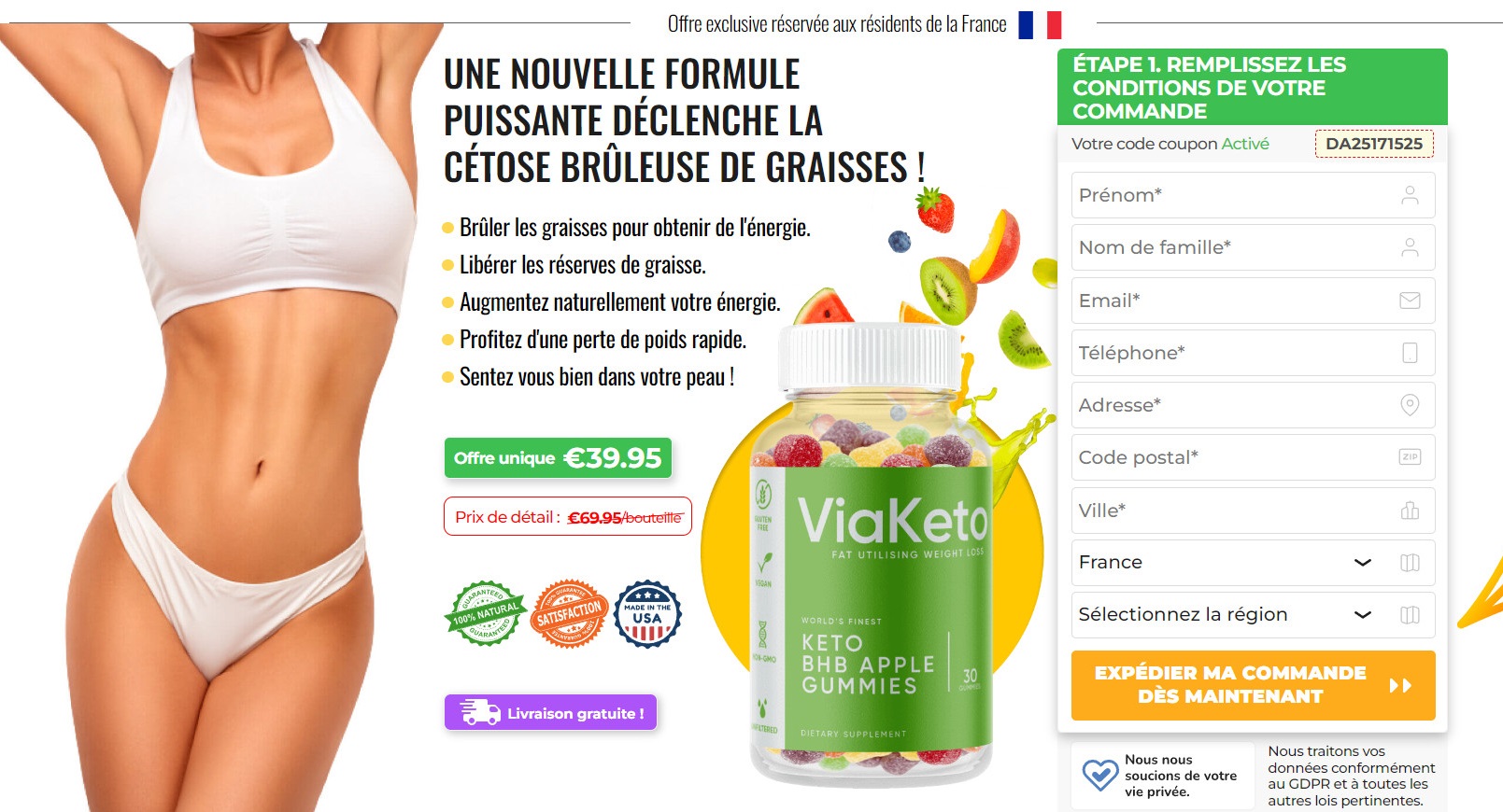 ViaKeto Apple Gummies France Site Officiel & Avis 2022